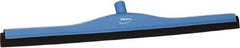 Vikan - 28" Foam Rubber Blade Bench Squeegee - Double Edge, Blue, Plastic Holder - Caliber Tooling