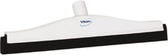 Vikan - 16" Foam Rubber Blade Bench Squeegee - Double Edge, White, Plastic Holder - Caliber Tooling