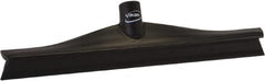 Vikan - 15-3/4" Rubber Blade Floor Squeegee - Single Edge, Black, Plastic Holder - Caliber Tooling