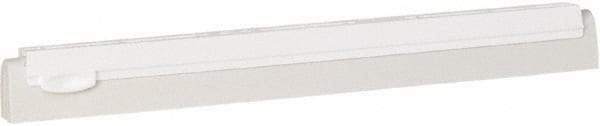 Vikan - 16" Foam Rubber Blade Squeegee Refill - Double Edge, White, Plastic Holder - Caliber Tooling