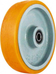 Caster Connection - 8 Inch Diameter x 2 Inch Wide, Polyurethane on Iron Caster Wheel - 1,500 Lb. Capacity, 2.2 Inch Hub Length, 1/2 Inch Axle Diameter, Sealed Precision Ball Bearing - Caliber Tooling