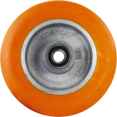 Caster Connection - 8 Inch Diameter x 2 Inch Wide, Polyurethane on Aluminum Caster Wheel - 1,250 Lb. Capacity, 2.2 Inch Hub Length, 1/2 Inch Axle Diameter, Sealed Precision Ball Bearing - Caliber Tooling