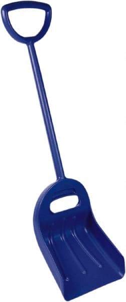 Remco - 18-1/2" High Square Plastic Shovel - 29-1/4" Long D-Grip Handle - Caliber Tooling