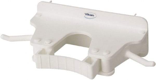 Vikan - 22 Lb Capacity, 3-5/32" Projection, Polypropylene/Rubber Wall Strip Organizer - 6-5/32" OAL - Caliber Tooling