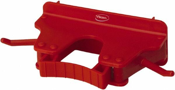 Vikan - 22 Lb Capacity, 3-5/32" Projection, Polypropylene/Rubber Wall Strip Organizer - 6-5/32" OAL - Caliber Tooling