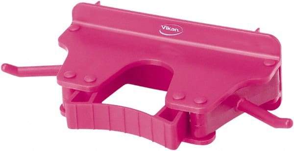 Vikan - 22 Lb Capacity, 3-5/32" Projection, Polypropylene/Rubber Wall Strip Organizer - 6-5/32" OAL - Caliber Tooling