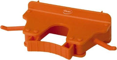 Vikan - 22 Lb Capacity, 3-5/32" Projection, Polypropylene/Rubber Wall Strip Organizer - 6-5/32" OAL - Caliber Tooling