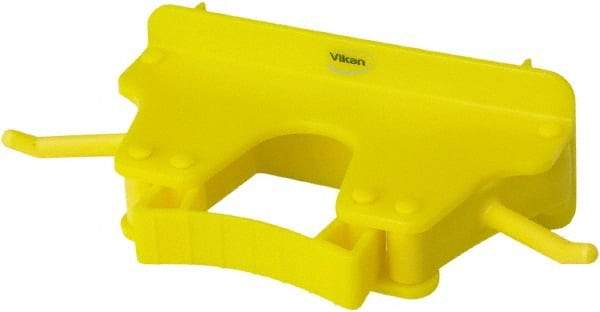 Vikan - 22 Lb Capacity, 3-5/32" Projection, Polypropylene/Rubber Wall Strip Organizer - 6-5/32" OAL - Caliber Tooling