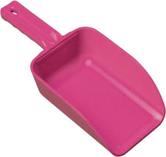 Remco - 32 oz Pink Polypropylene Flat Bottom Scoop - 4.3" Wide x 3" Deep Bowl, 11-1/2" OAL - Caliber Tooling