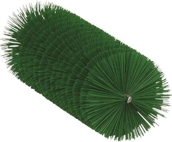 Vikan - 2.3" Diam Polyester Tube Brush - 6-1/4" OAL, 6-1/2" Head Length, Stainless Steel Handle - Caliber Tooling