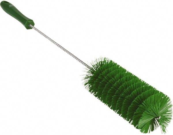 Vikan - 2-3/8" Diam Polyester Valve Brush - 19-5/8" OAL, 5-13/16" Head Length, Polypropylene & Stainless Steel Handle - Caliber Tooling