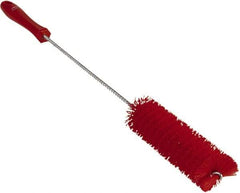 Vikan - 1-5/8" Diam Polyester Valve Brush - 19-5/8" OAL, 5-5/8" Head Length, Polypropylene & Stainless Steel Handle - Caliber Tooling