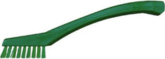 Vikan - 5/8" Bristle Length, Polyester Food Service Brush - 2-5/16" Long x 1/2" Wide Head, 8" OAL, Green, Polypropylene Block - Caliber Tooling