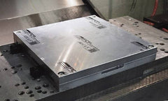Mitee-Bite - Square Aluminum CNC Clamping Pallet - 378mm Wide x 378mm Long x 25.4mm Thick - Caliber Tooling