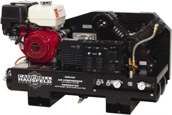 Campbell Hausfeld - Stationary Gas Air Compressors Horsepower: 13 Cubic Feet per Minute: 14.30 - Caliber Tooling