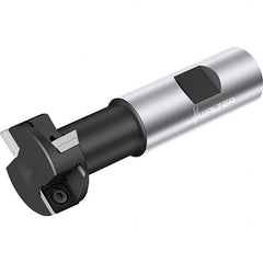 Walter - 0.778" Cutting Diam x 0.317" Cutting Width, 1 Cutter Insert, Indexable T-Slot Cutter - 3-1/4" OAL - Caliber Tooling