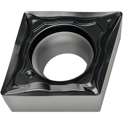 Walter - CCMT FM4 Grade WSM20S Turning Insert - TiAlN+Al2O3+(Al) Finish, 80° Rhombic, 6.35mm Inscr Circle, 2.38mm Thick, 0.2mm Corner Radius - Caliber Tooling