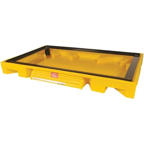 UltraTech - 111 Gal Sump, 3,000 Lb Capacity, 2 Drum, Polyethylene Safety Cabinet Bladder System - 63" Long x 38.5" Wide x 6-1/4" High - Caliber Tooling