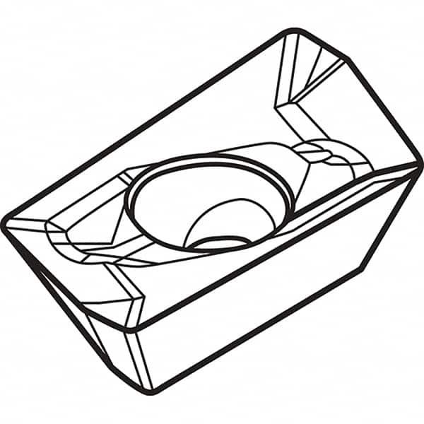 Kennametal - EDCT1808 GD Grade KCPM40 Carbide Milling Insert - AlCrTiN Finish, 5.5mm Thick, 1/32" Corner Radius - Caliber Tooling