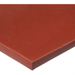 Value Collection - 12" Long, 36" Wide, Silicone Rubber Foam Sheet - 40A Durometer, Red, -60 to 400°F, 700 psi Tensile Strength, Plain Backing - Caliber Tooling