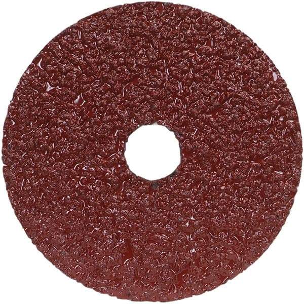 Norton - 7" Diam 7/8" Hole 16 Grit Fiber Disc - Very Coarse Grade, Aluminum Oxide, 8,600 Max RPM, Series F240 - Caliber Tooling