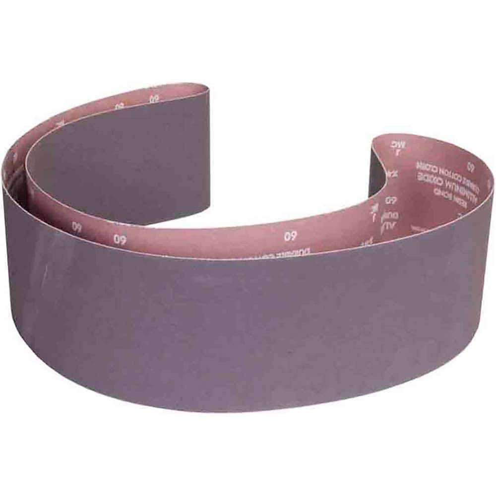 Abrasive Belt: 6″ Width, 120 Grit, Aluminum Oxide Coated, X Weighted