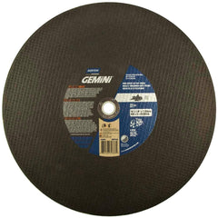 Norton - 16 x 1/8, 1" Hole 24 Grit Aluminum Oxide Cutoff Wheel - Caliber Tooling