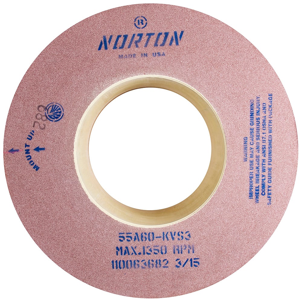 Norton - Centerless & Cylindrical Grinding Wheels Wheel Diameter (Inch): 24 Wheel Width (Inch): 10 - Caliber Tooling