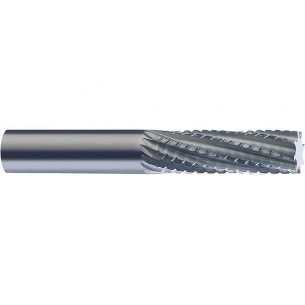 SGS - 10mm Diam, 28mm LOC, Plain End, Solid Carbide Diamond Pattern Router Bit - Right Hand Cut, 63mm OAL, Use on Carbon Composite - Caliber Tooling