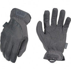 Mechanix Wear - Size S Work Gloves - For Mechanic's & Lifting, Uncoated, Elastic Band Cuff, Full Fingered, Gray, Paired - Caliber Tooling