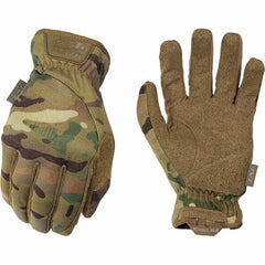 Mechanix Wear - Size S Work Gloves - For Mechanic's & Lifting, Uncoated, Elastic Band Cuff, Full Fingered, Camouflage, Paired - Caliber Tooling