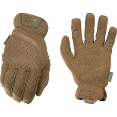 Mechanix Wear - Size 2XL Work Gloves - For Mechanic's & Lifting, Uncoated, Elastic Band Cuff, Full Fingered, Tan, Paired - Caliber Tooling