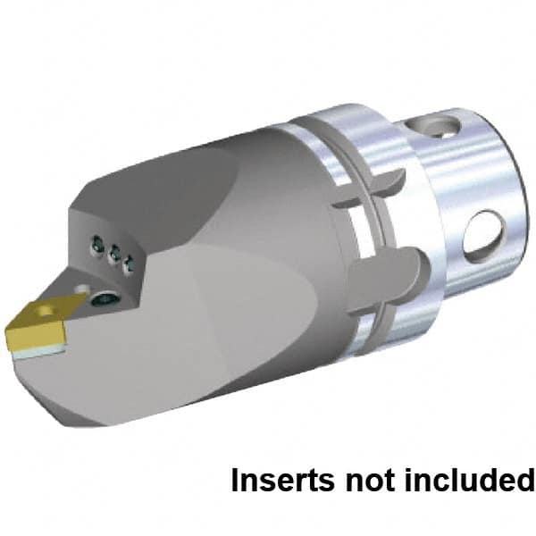 Kennametal - Neutral Cut, Size KM4X63, DN.. 150608 & DN.. 442 Insert Compatiblity, Internal Modular Turning & Profiling Cutting Unit Head - 115mm Head Length, Through Coolant, Series KM4X - Caliber Tooling