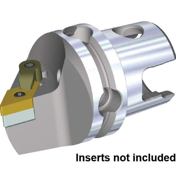 Kennametal - Right Hand Cut, Size KM63TS, DN.. 150608 & DN.. 442 Insert Compatiblity, External Modular Turning & Profiling Cutting Unit Head - 115mm Head Length, Through Coolant, Series Kenloc - Caliber Tooling