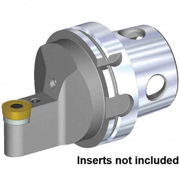 Kennametal - Neutral Cut, Size KM4X100, RCMX3209M0RP Insert Compatiblity, External Modular Turning & Profiling Cutting Unit Head - 16mm Ctr to Cutting Edge, 110mm Head Length, Through Coolant, Series Fix-Perfect - Caliber Tooling