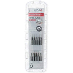 Wiha - 1/4" Drive T20 Torx Screwdriver Bit - 1" OAL, Insert Bit - Caliber Tooling