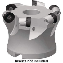 Kennametal - 26.11mm Cut Diam, 6mm Max Depth, 1/2" Arbor Hole, 4 Inserts, RP..1204 Insert Style, Indexable Copy Face Mill - 7713VR12 Cutter Style, 35,000 Max RPM, 40mm High, Through Coolant, Series 7713 - Caliber Tooling