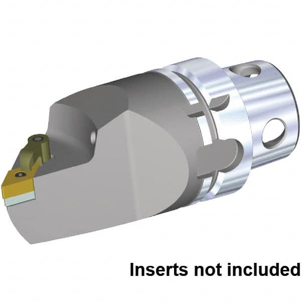 Kennametal - Insert Style DN.. 432, DN..150408, 115mm Head Length, Right Hand Cut, Internal/External Modular Threading Cutting Unit Head - System Size KM4X63, Series Kenloc - Caliber Tooling