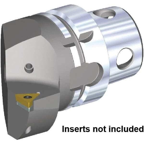 Kennametal - Insert Style TC.. 16T308, TC.. 3252, 70mm Head Length, Left Hand Cut, Internal/External Modular Threading Cutting Unit Head - System Size KM4X63, 43mm Center to Cutting Edge, Series KM4X - Caliber Tooling