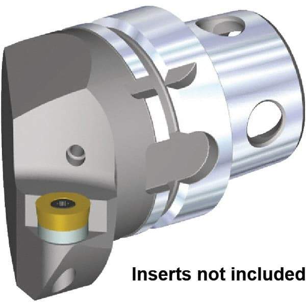 Kennametal - Insert Style RC.. 1605M0, 70mm Head Length, Left Hand Cut, Internal/External Modular Threading Cutting Unit Head - System Size KM4X63, 43mm Center to Cutting Edge, Series KM4X - Caliber Tooling