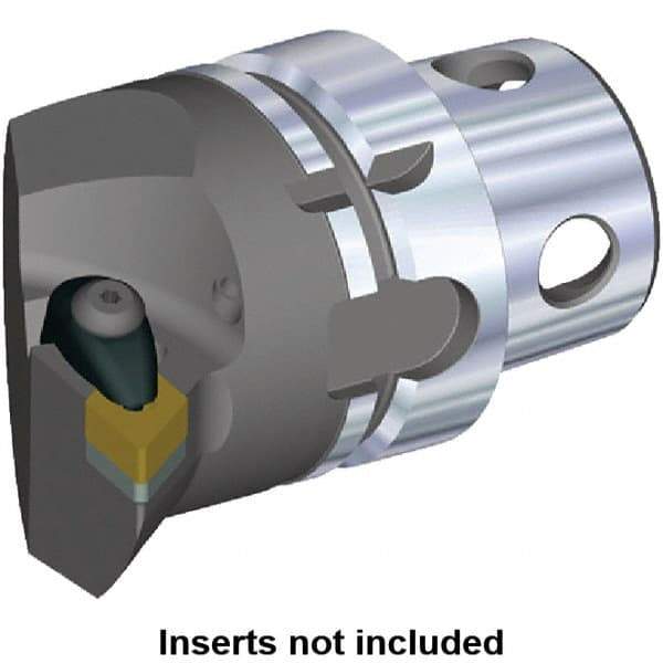 Kennametal - Insert Style DN.. 432, DN..150408, 70mm Head Length, Right Hand Cut, Internal/External Modular Threading Cutting Unit Head - System Size KM4X63, 43mm Center to Cutting Edge, Series Kenclamp - Caliber Tooling