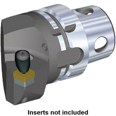 Kennametal - Insert Style SN.. 120408, SN.. 432, 70mm Head Length, Left Hand Cut, Internal/External Modular Threading Cutting Unit Head - System Size KM4X63, 43mm Center to Cutting Edge, Series Kenclamp - Caliber Tooling