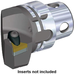 Kennametal - Insert Style TN.. 220408, TN.. 432, 70mm Head Length, Left Hand Cut, Internal/External Modular Threading Cutting Unit Head - System Size KM4X63, 43mm Center to Cutting Edge, Series Kenclamp - Caliber Tooling