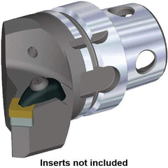 Kennametal - Insert Style SN.. 120408, SN.. 432, 70mm Head Length, Left Hand Cut, Internal/External Modular Threading Cutting Unit Head - System Size KM4X63, 43mm Center to Cutting Edge, Series Kenclamp - Caliber Tooling