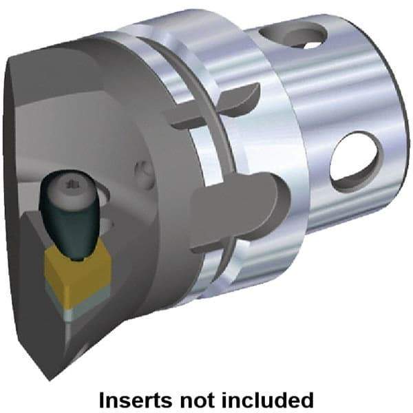 Kennametal - Insert Style DN.. 150608, DN.. 442, 70mm Head Length, Right Hand Cut, Internal/External Modular Threading Cutting Unit Head - System Size KM4X63, 43mm Center to Cutting Edge, Series Kenclamp - Caliber Tooling