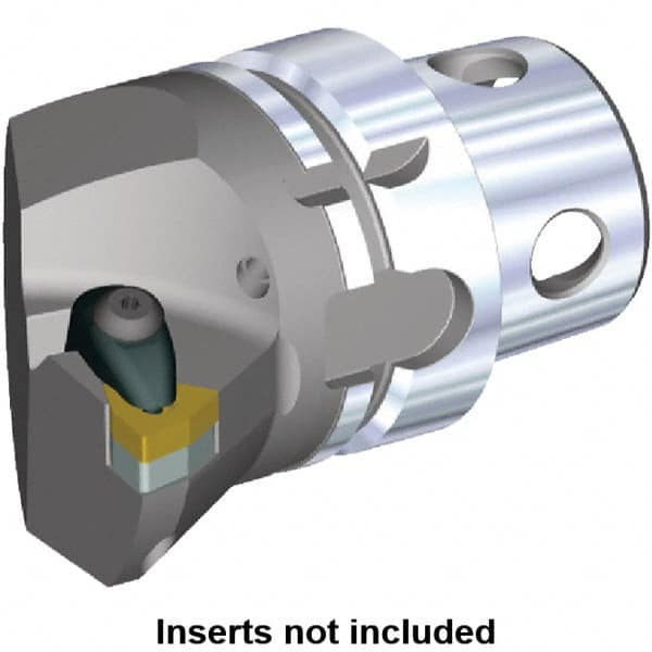 Kennametal - Insert Style WN.. 080408, WN.. 432, 70mm Head Length, Left Hand Cut, Internal/External Modular Threading Cutting Unit Head - System Size KM4X63, 43mm Center to Cutting Edge, Series Kenclamp - Caliber Tooling