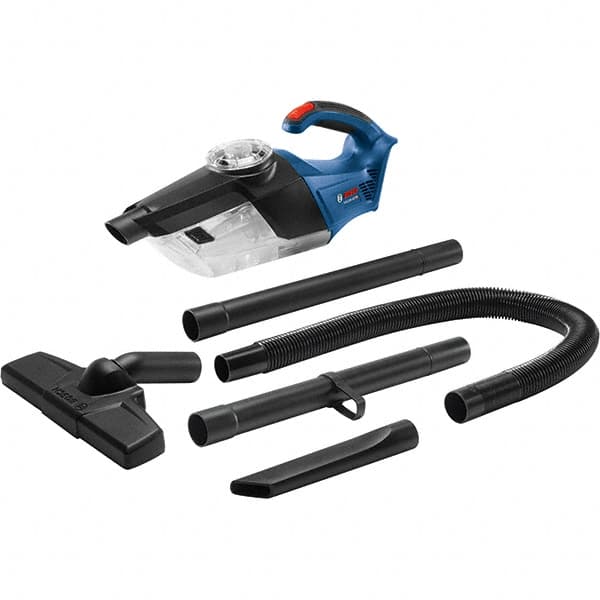 Bosch - Cordless Battery Vacuum Cleaner - 18 Volts, 6.3 Amps, 113 Watts, 2.9 Lb, Accessories Included - Caliber Tooling