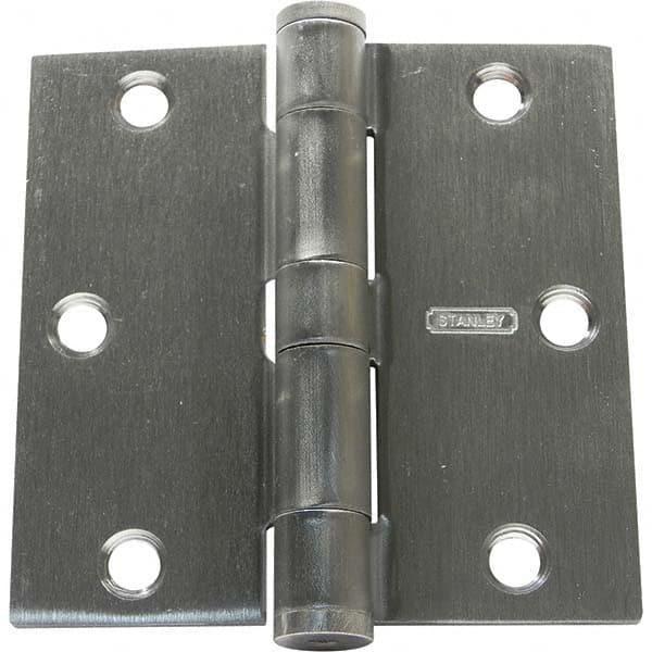 Stanley - 3-1/2" Long x 3-1/2" Wide Grade 1 Steel Full Mortise Commercial Hinge - Caliber Tooling