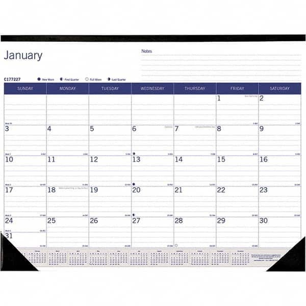 Blueline - Note Pads, Writing Pads & Notebooks Writing Pads & Notebook Type: Desk Pad Calendar Size: 22 x 17 - Caliber Tooling