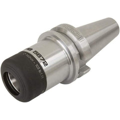 Seco - 9.5mm to 10mm Capacity, 43mm Projection, BT40 Dual Contact Taper, HP16 Collet Chuck - 135.4mm OAL - Exact Industrial Supply